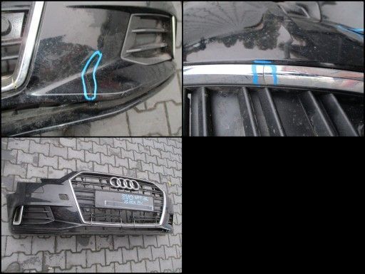 Бампер Audi A3 8V0 LIFT 16r pdc ксенон - пошкоджений VS100556 фото