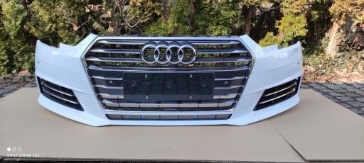 AUDI A4 B9 8W0 перед, білий, передній бампер, стандарт, LS9R (можливо S-Line і рестайлінг) VS100340 фото