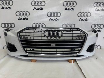 AUDI A6 C8 4K 2017&ndash;2023 передній бампер, 4x PDC, з омивачами фар (звичайні), оригінал VS100393 фото